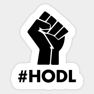 HODL Cryptocurrency Investor Sticker